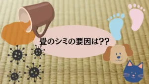 畳 シミ 時間がたった