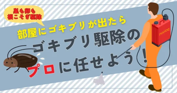 一人暮らしで不安なときはゴキブリ駆除業者に頼ろう