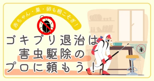 ゴキブリの出現を繰り返す場合は業者に相談しよう