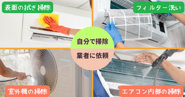 自分でできる掃除と業者に任せる範囲