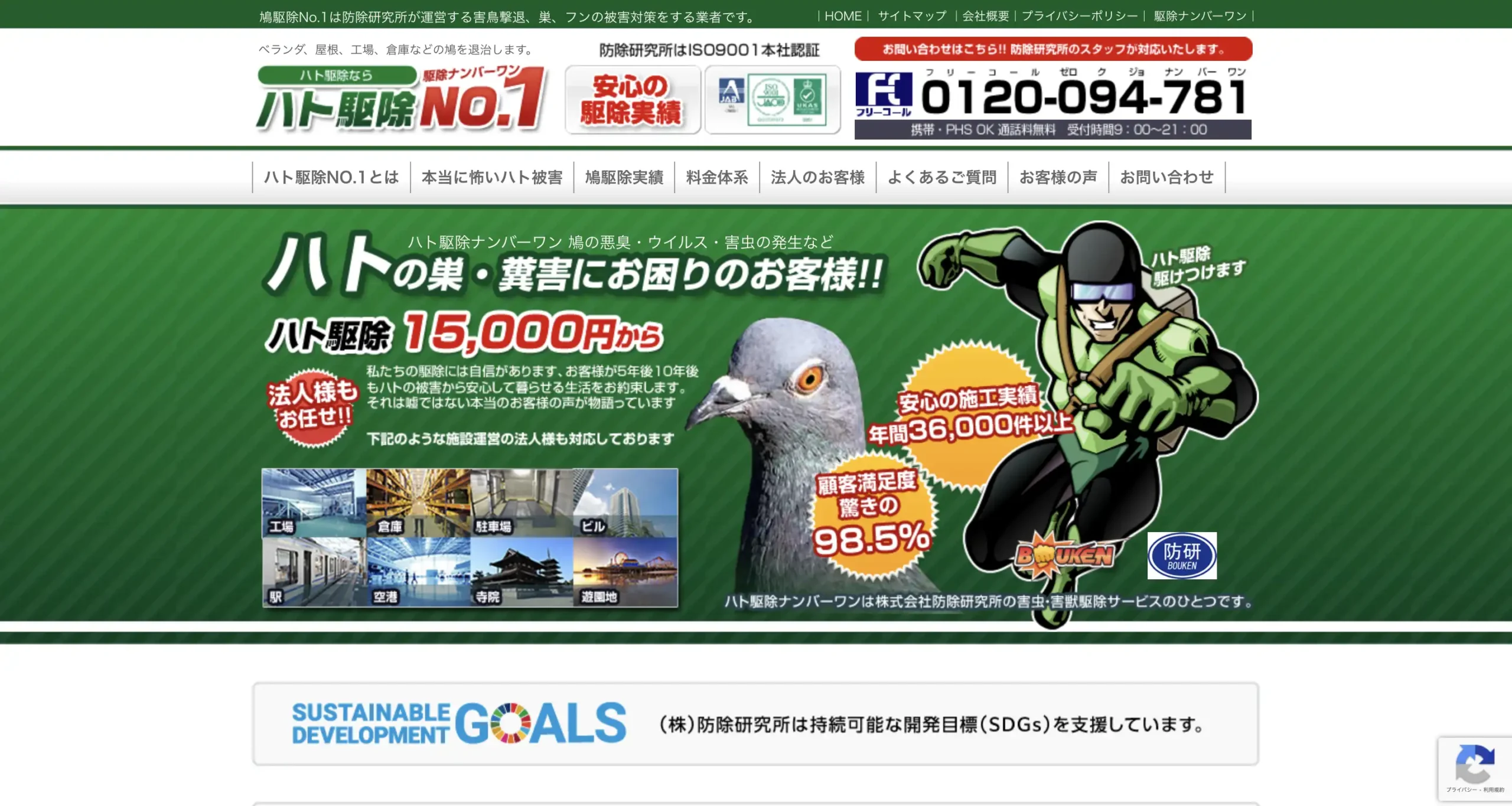 ハト駆除ナンバーワン