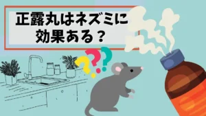 ネズミ　正露丸　効果