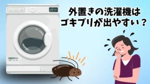 洗濯機 外置き ゴキブリ