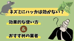 ネズミ ハッカ 効かない
