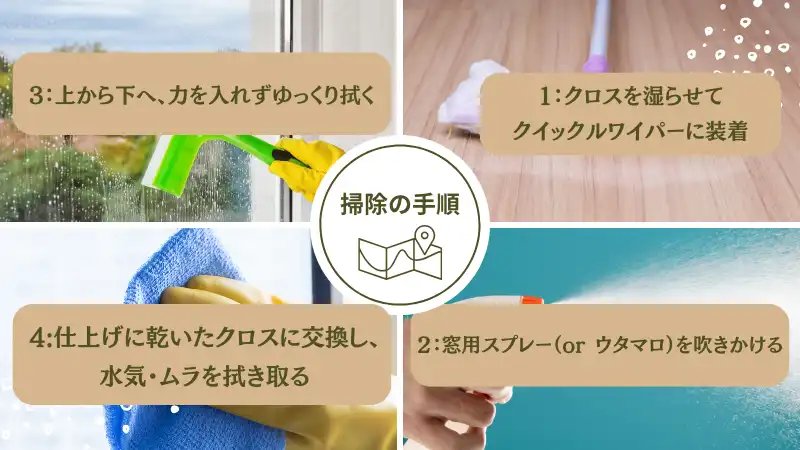 窓掃除外側 届かない クイックルワイパー