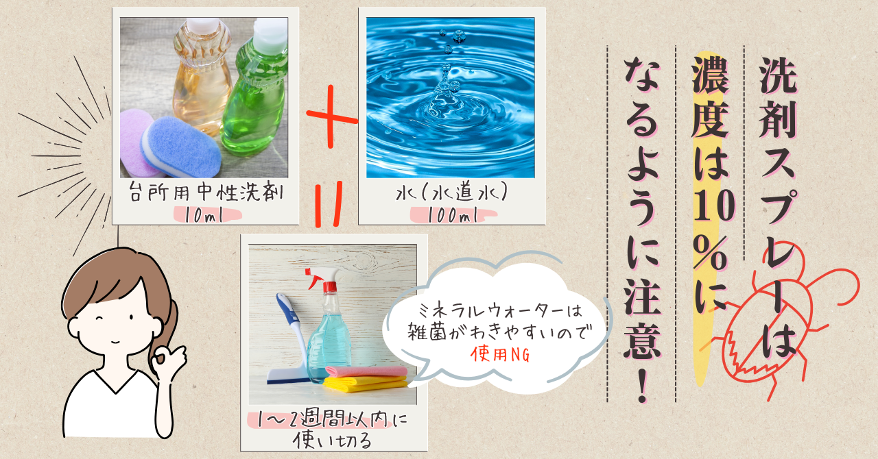 洗剤スプレーの作り方