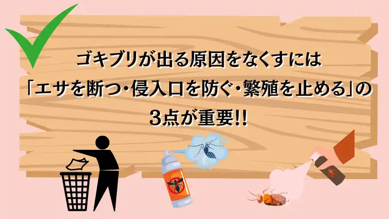 急にゴキブリが出るようになった 