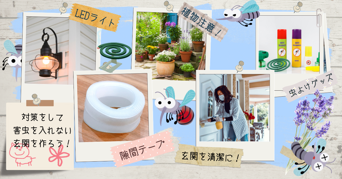 虫除けが効かないときの玄関対策5選！