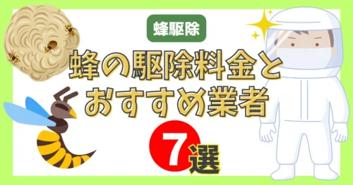 蜂の駆除の料金はどれくらいかかる？おすすめ業者7社の費用比較と選び方