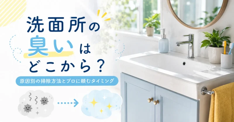 洗面所の臭いはどこから？原因別の掃除方法とプロに頼むタイミング